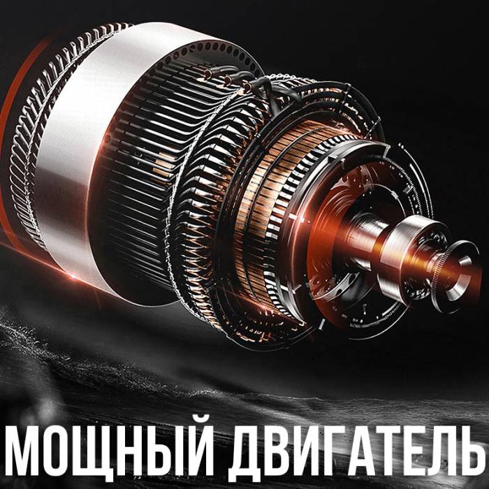 Гайковерт аккумуляторный на 48V с 2 АКБ и набором инструментов в чемодане RD00-52