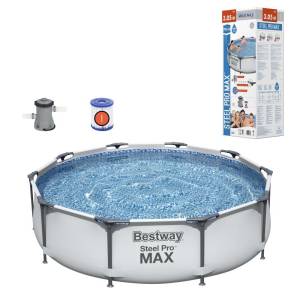 Каркасний круглий басейн 4678 літрів Bestway 56408 305х76 см З фільтр-насосом на 1249 л/год