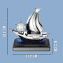 Автомобільний ароматизатор Кораблик з обертовим штурвалом на сонячній панелі Vert-16