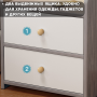 Тумбочка приліжкова 30x40x45 см з 2 висувними ящиками та полицею STL-MD 76