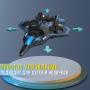 Літак на радіокеруванні J20 з гіроскопом, LED підсвічуванням та USB зарядкою KS-198 Синій