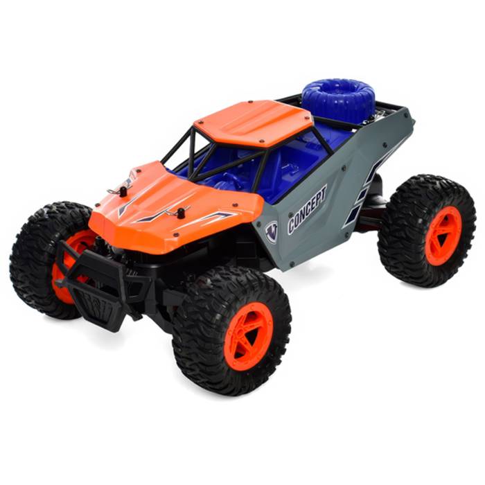 Радиоуправляемая аккумуляторная машинка с пультом M 5537 Джип на резиновых надувных колесах