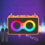 Музична колонка з двома бездротовими мікрофонами SP-240924-2 RGB Bluetooth