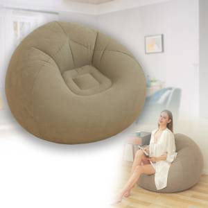 Надувне крісло 110х110х85 см з флокованим покриттям Sofa XL-1133