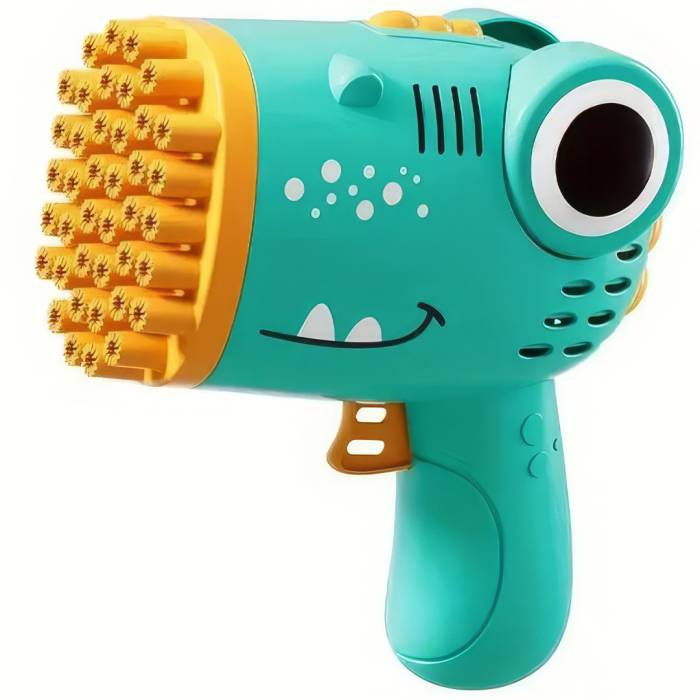 Дитячий пістолет іграшка для мильних бульбашок Bubble blaster AND 636-73 у вигляді Динозаврика