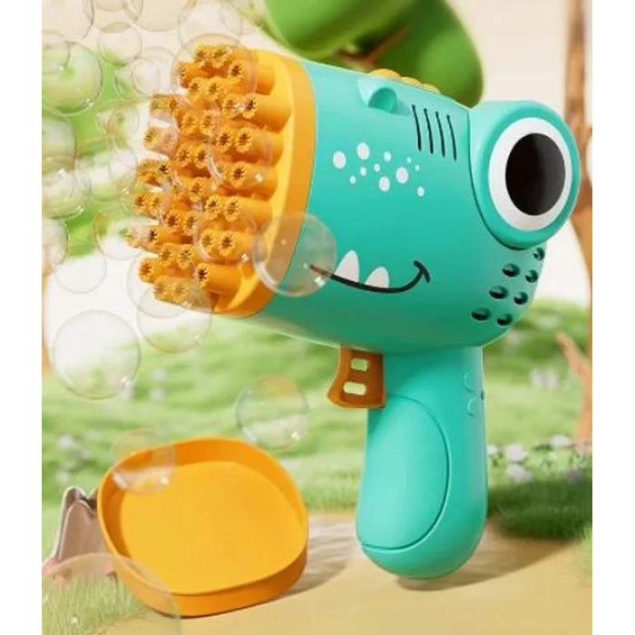 Дитячий пістолет іграшка для мильних бульбашок Bubble blaster AND 636-73 у вигляді Динозаврика
