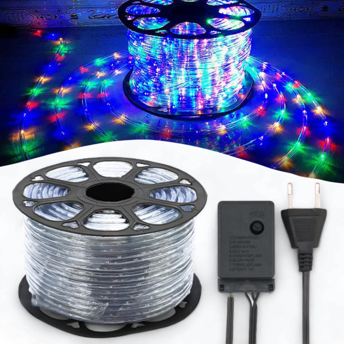 Уличная гирлянда “Дюралайт” 10 метров 240 LED IP68 220V Мультицветная
