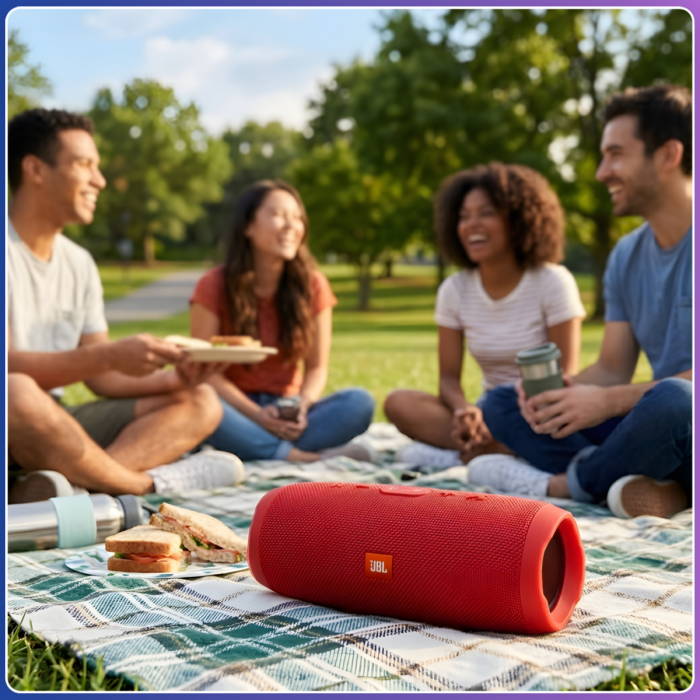 Bluetooth колонка з двома динаміками та підтримкою TF Charge-3 J003 20W Червоний