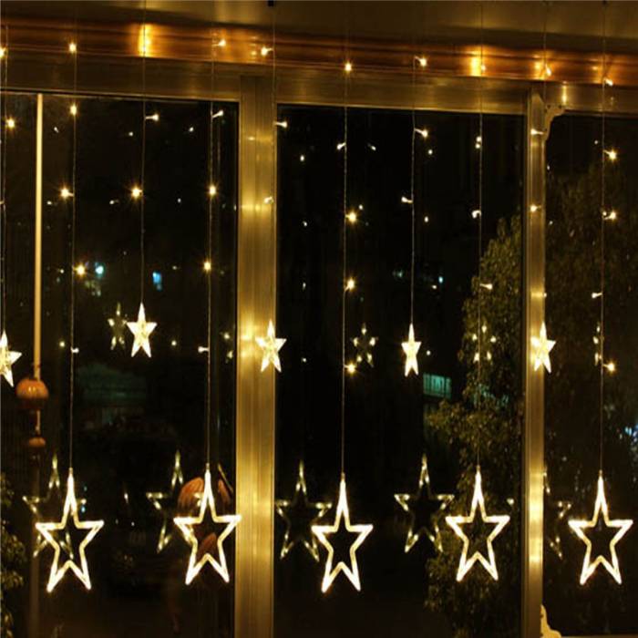 Гирлянда "Звездопад" в виде шторы 3x1м LED, 8 режимов мерцания