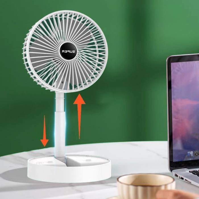 Портативний акумуляторний настільний міні-вентилятор Telescopic Fan Компактний вентилятор з акумулятором