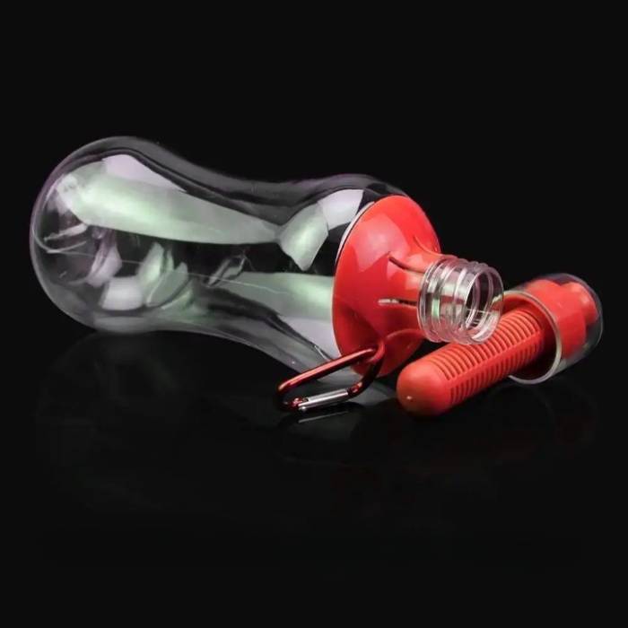 Пластиковая бутылка для воды с фильтром и карабином 550 мл Bottle Спортивная бутылка для воды
