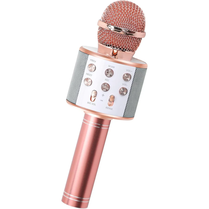Бездротовий караоке мікрофон Wster WS-858 Bluetooth  Портативний караоке-мікрофон з динаміком