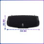 Bluetooth колонка з тканинним корпусом та акумулятором 12000 mAh Charge-6 B25 10W Чорний