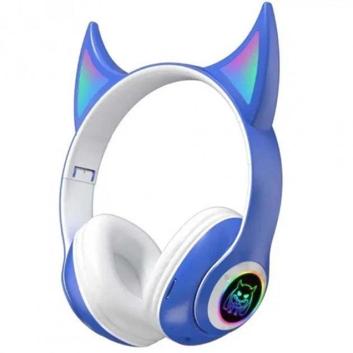 Бездротові накладні Bluetooth навушники з мікрофоном CAT STN-25 Навушники з котячими вушками та підсвічуванням