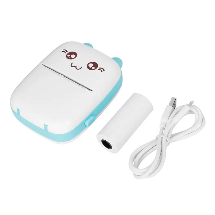 Портативний термопринтер без заливки чорнила BAMBI CAT Mini Printer Міні принтер для фотографій