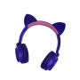 Беспроводные накладные Bluetooth наушники с микрофоном LED ZW 028C Наушники с ушками и подсветкой