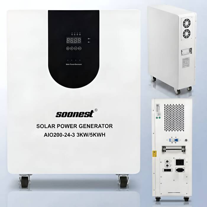 Портативна станція 3 кВт з акумулятором 5 кВт LiFePO4 25.6V/200Ah