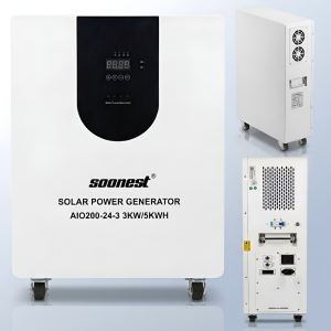 Гібридний інвертор 3 кВт з вбудованим акумулятором 5 кВт LiFePO4 25.6V/200Ah
