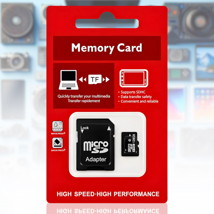 Карта пам'яті MicroSD 128 GB Class 10​​​​​​​ з SD-адаптером