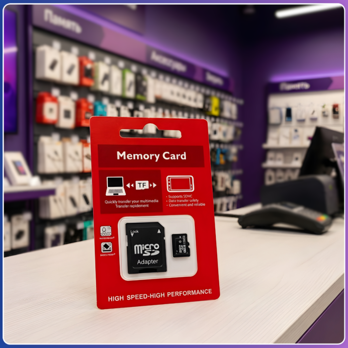 Карта пам'яті MicroSD 16 GB Class 10 з SD-адаптером