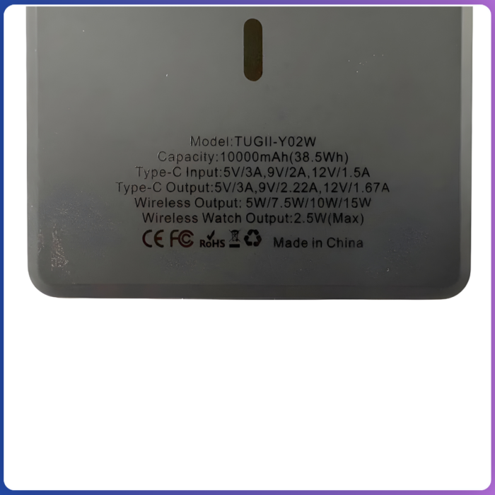 Power Bank 10000mAh з магнітним кріпленням MagSafe TUGII Y02W