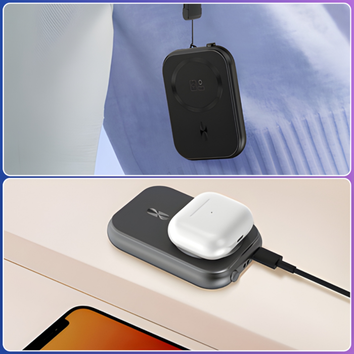 Павербанк 10000 мАг з MagSafe та зарядкою для iWatch TUGII Y04W