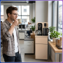 Підлоговий кулер для води CBTY-3 з двома чайниками та нижнім завантаженням бутля 1400W