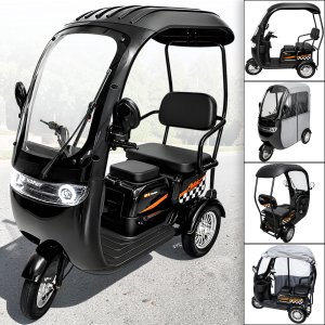 Триколісний електротрайк TRIVARO COMFORT з дахом та дощовиком 800W