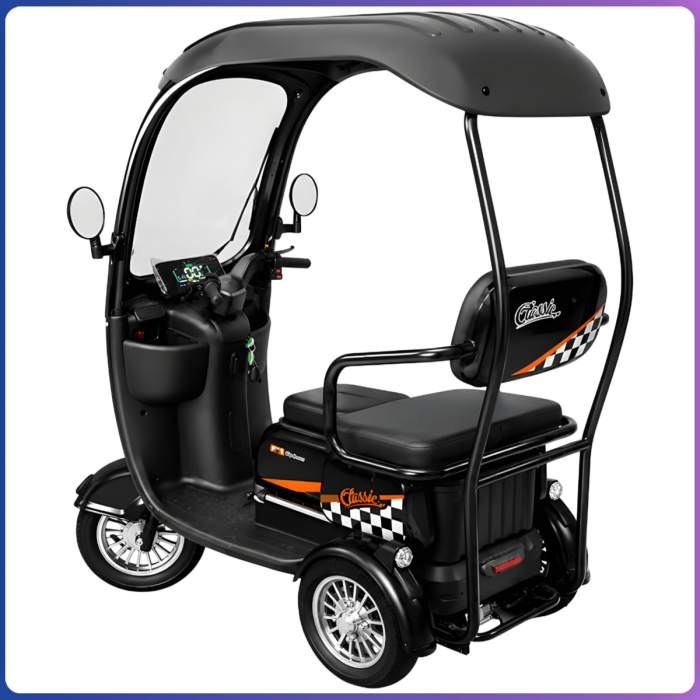 Триколісний електротрайк TRIVARO COMFORT з дахом та дощовиком 800W