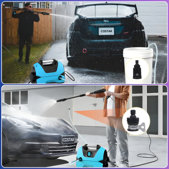 Мойка высокого давления 2800W для автомобиля и садовых работ с ABS-корпусом MKA-02