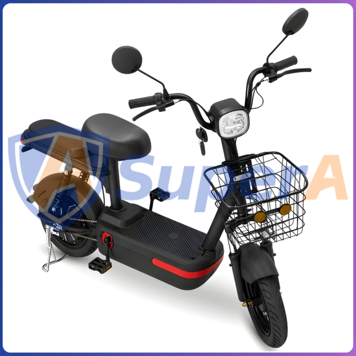 Електровелосипед VELOVA MINI 450W з амортизацією До 30 км/год Чорний