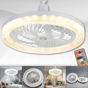 Стельова LED лампа з вентилятором, 3 режимами світла та пультом ДК 30W | E27 AY1036