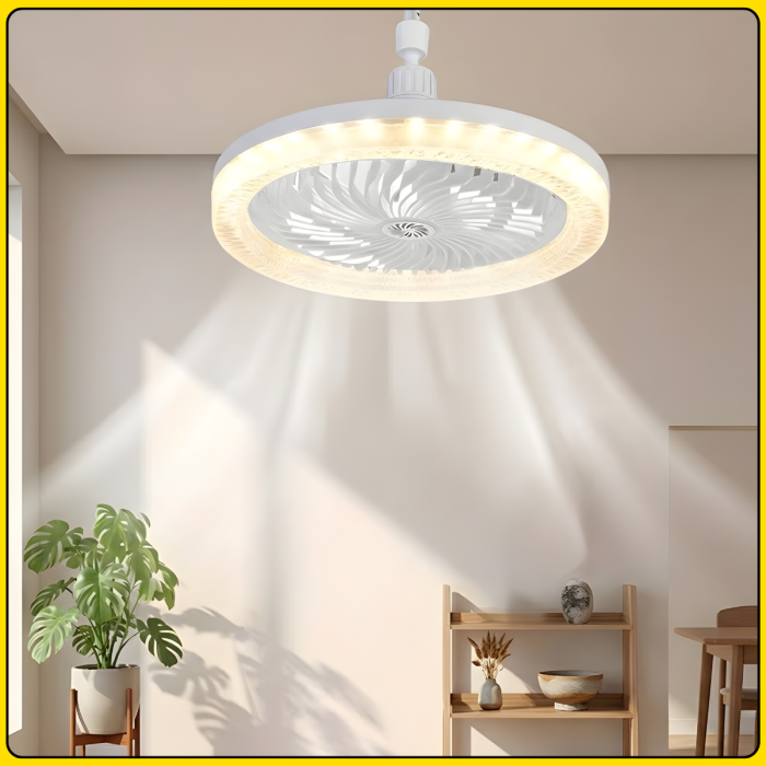 Потолочная LED лампа с вентилятором, 3 режимами света и пультом ДУ 30W | E27 AY1036