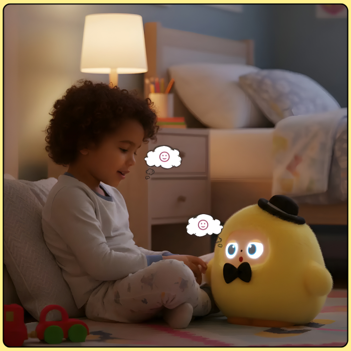 Интерактивная плюшевая игрушка с AI, LED-глазами и голосовым взаимодействием "Yaya"
