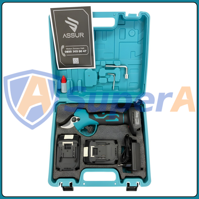 Аккумуляторный секатор 25 мм ASSUR ASR761 21V в кейсе