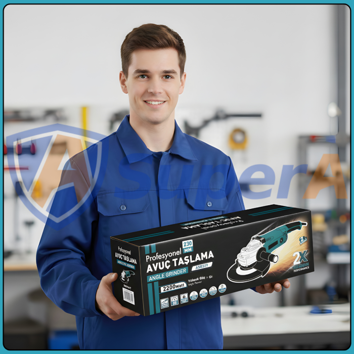 Мережева болгарка-шліфувальна машина 230 мм ASSUR ASR329 220 V 2200 W
