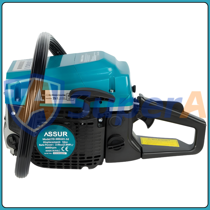 Бензинова ланцюгова пила із шиною 55 см ASSUR ASR734 2000W у коробці