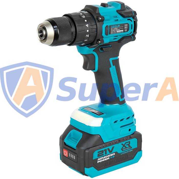 Аккумуляторный набор инструментов 6 в 1 ASSUR ASR1053 21V в кейсе