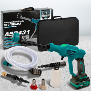 Аккумуляторная мойка высокого давления ASSUR ASR431 21V с двумя аккумуляторами