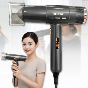 Фен для волосся з функцією іонізації та концентратором Rozia HC8152 1400W