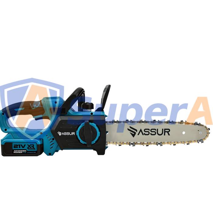 Аккумуляторная пила 21V с шиной 12 дюймов ASSUR ASR764 в кейсе