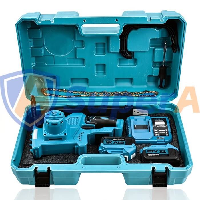 Аккумуляторная пила 21V с шиной 12 дюймов ASSUR ASR764 в кейсе