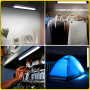 Светодиодная LED лампа-фонарь 72см с магнитным креплением и 3 режимами яркости