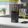 Повербанк 60000мАг з дисплеєм, ліхтариком і вбудованими кабелями Type-C | Lightning TUGII-Y106