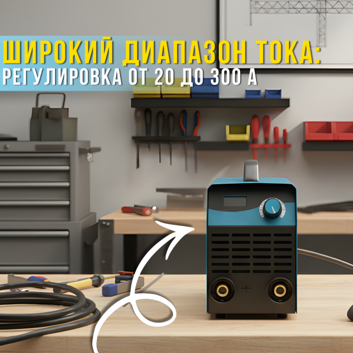 Інверторний зварювальний апарат з цифровим дисплеєм Vollyx VOL-MM-300 220V