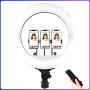 Кільцева LED-лампа RL-18 45 см на 3 кріпленнями з пультом