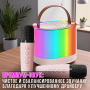Портативна Bluetooth-колонка з двома мікрофонами та RGB-підсвічуванням K52 Рожева