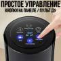 Керамічний колонний нагрівач з імітацією 3D-пламені та пультом 2000W