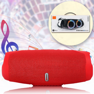 Bluetooth колонка з тканинним корпусом та акумулятором 12000 mAh Charge-6 B25 10W Червоний