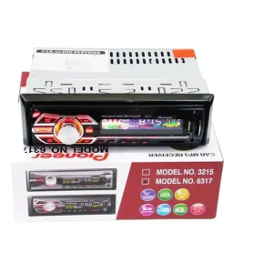 Автомагнітола 1DIN MP3 6317DBT RGB USB 2.0 порт AUX чорний